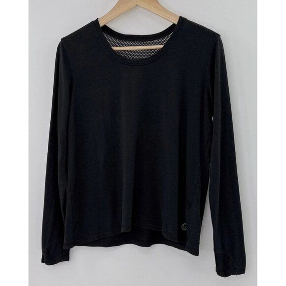 Sweaty Betty Organic Cotton Bld Mesh Perforated Back Panel Shirt See Measurement - Picture 1 of 9